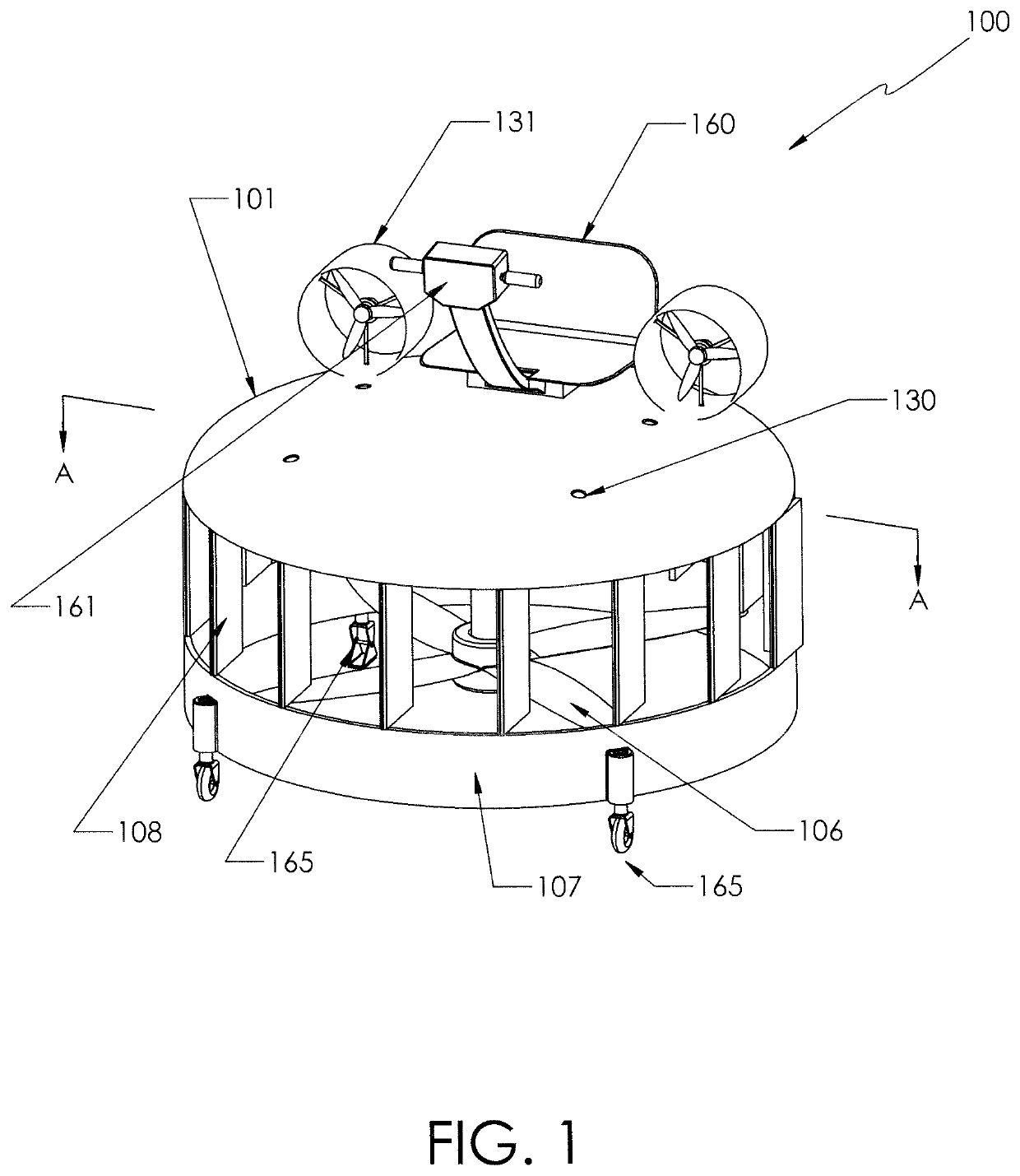 Compact vertical take-off and landing (VTOL) aircraft unit having propeller for generating vertical lift