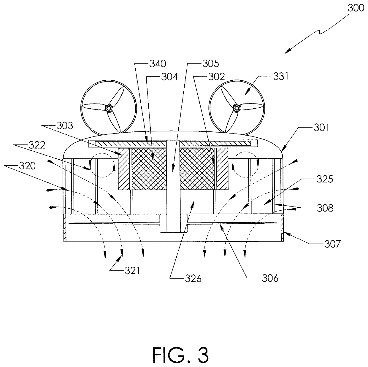 Compact vertical take-off and landing (VTOL) aircraft unit having propeller for generating vertical lift