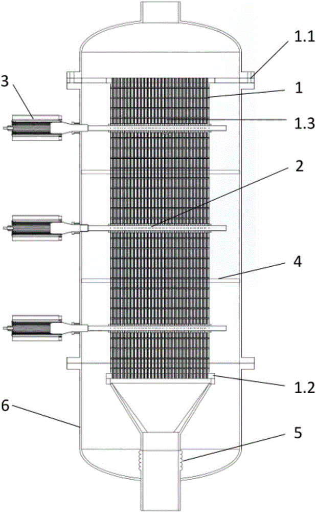 Non-scaling plate-shell type heat exchanger