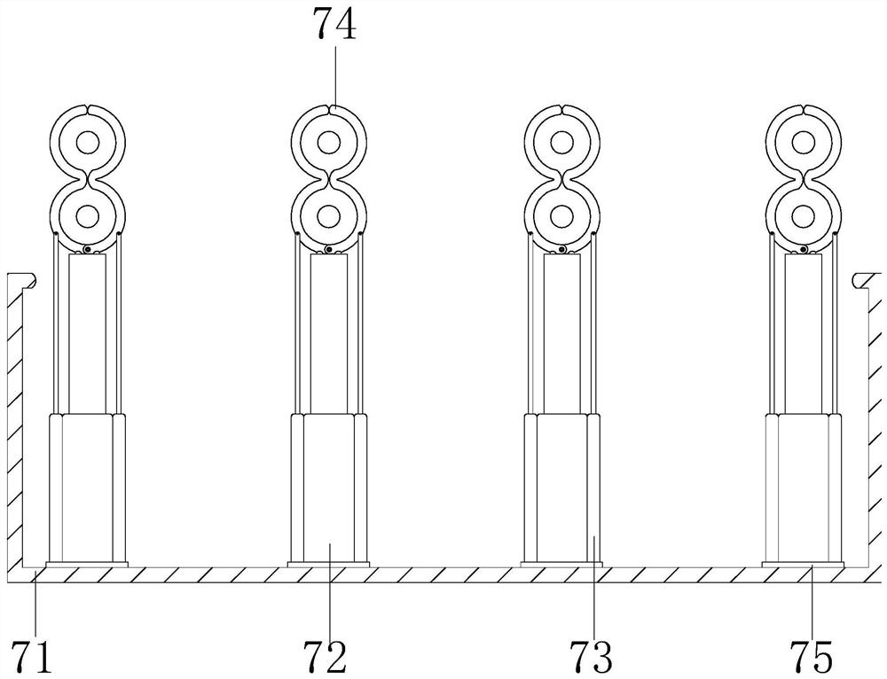 A multi-hydraulic sizing device for shoemaking with a double-ring jet hydraulic rod for removing stains