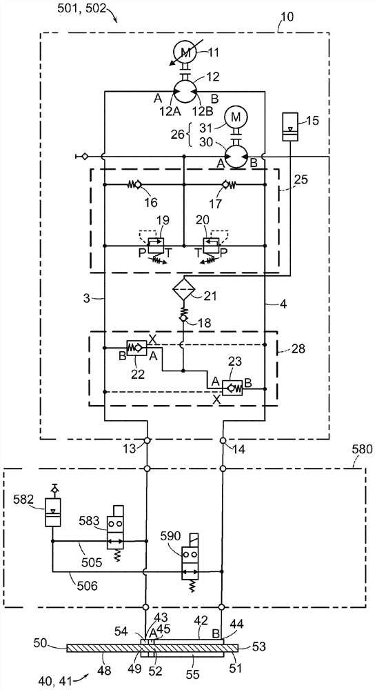 Hydraulic circuit including hydraulic pressure reduction energy recovery