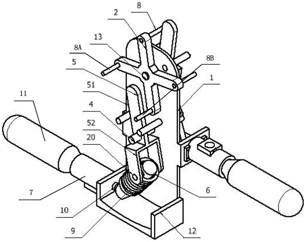 A gas cylinder piercing device and a double gas cylinder piercing device