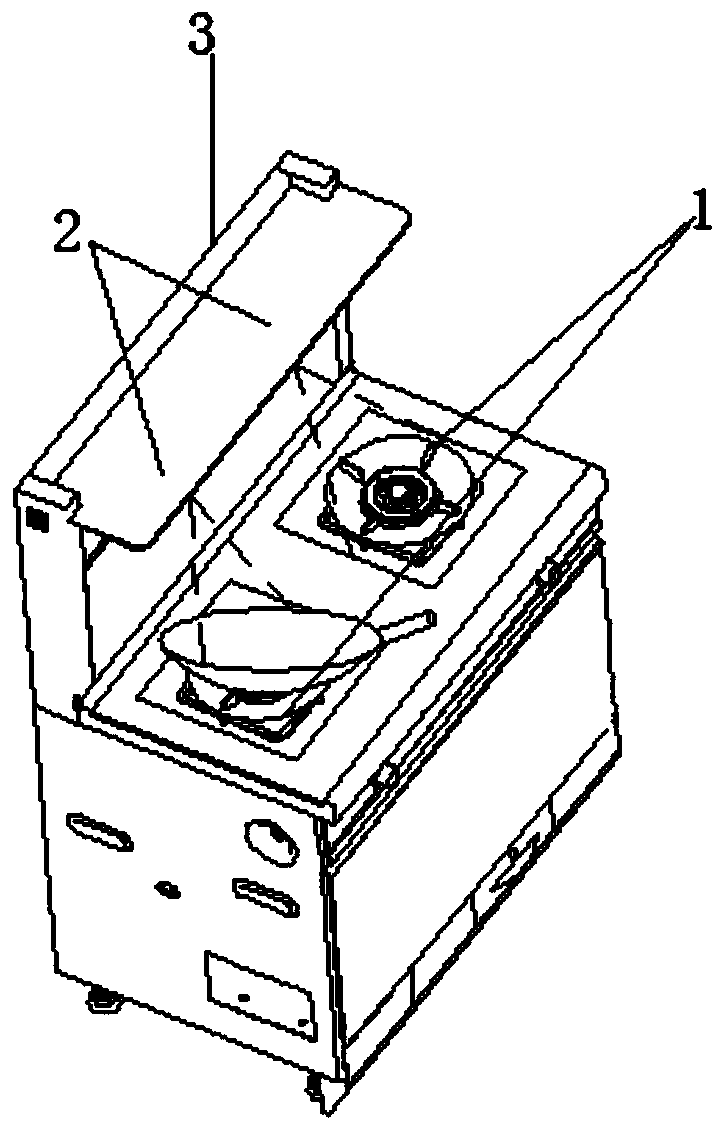 Integrated stove with anti-dry burning function and anti-dry burning system