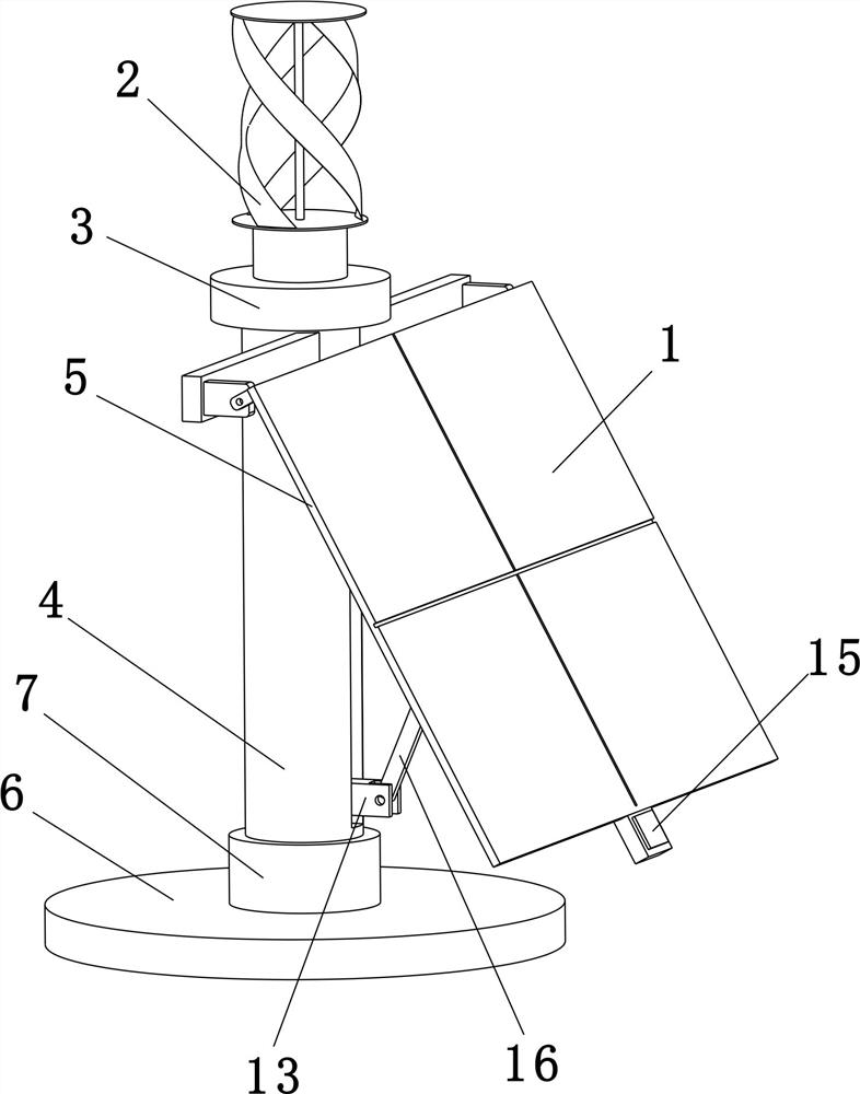 Photovoltaic device capable of automatically adjusting angle and adjusting method thereof