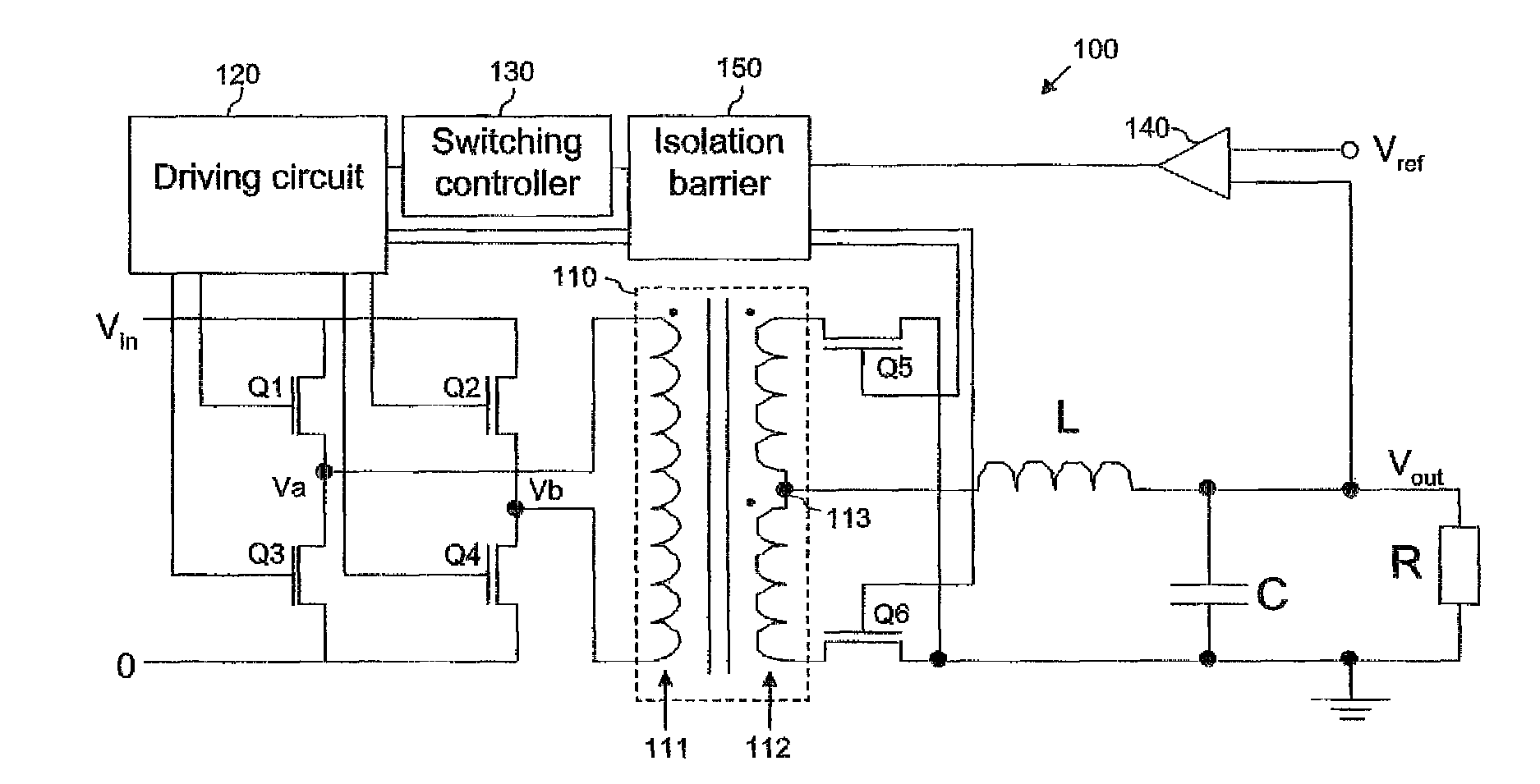Start-up procedure for an isolated switched mode power supply