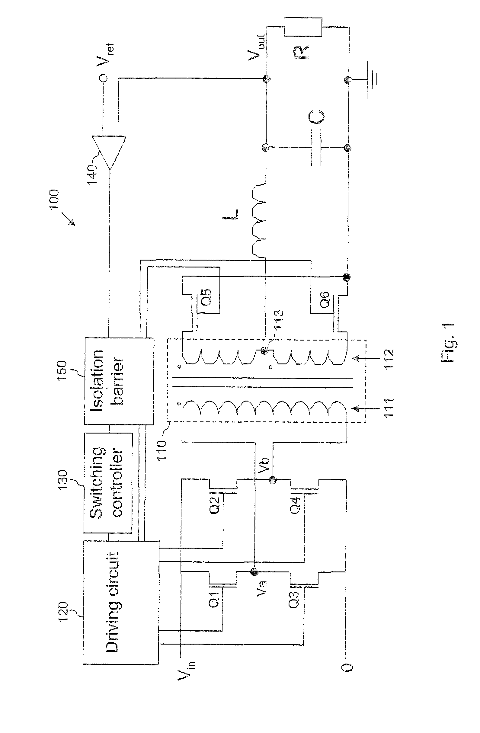Start-up procedure for an isolated switched mode power supply