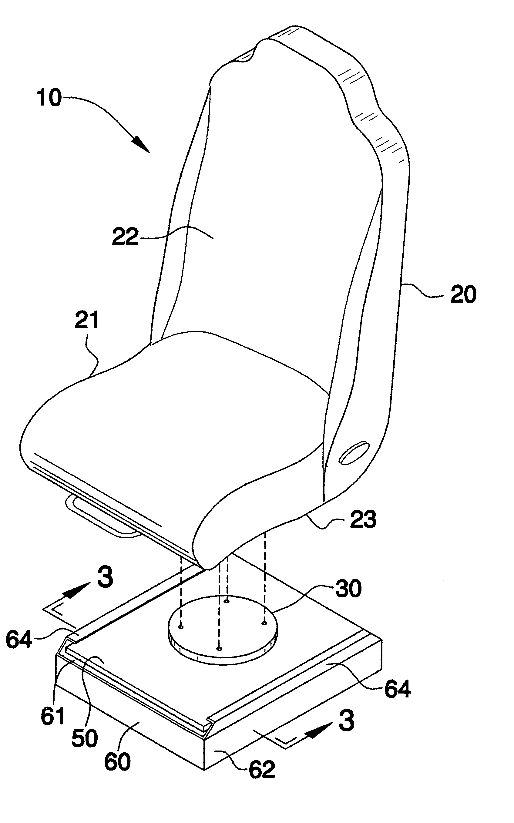 Power operable vehicle seat assembly