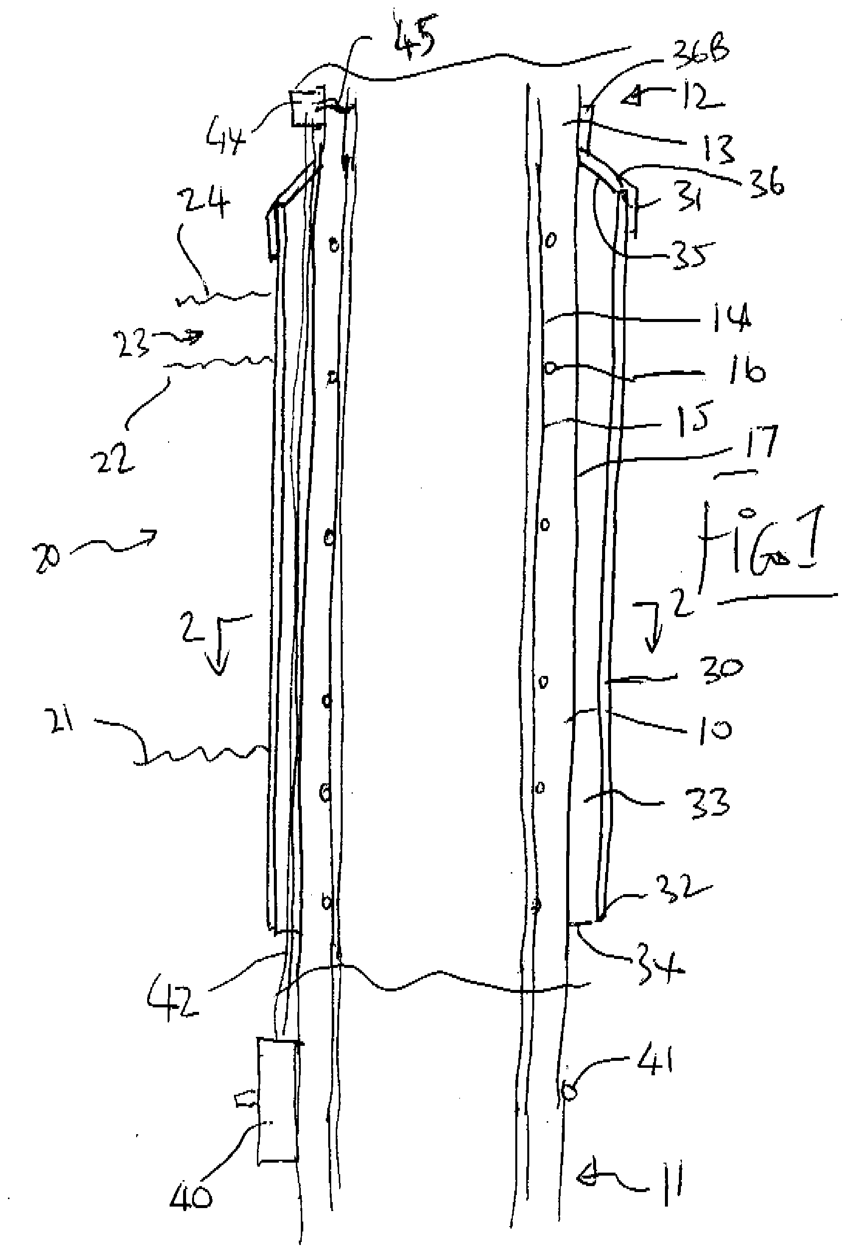 Cathodic protection of a concrete structure having a part in contact with a wetting medium and a part above the medium