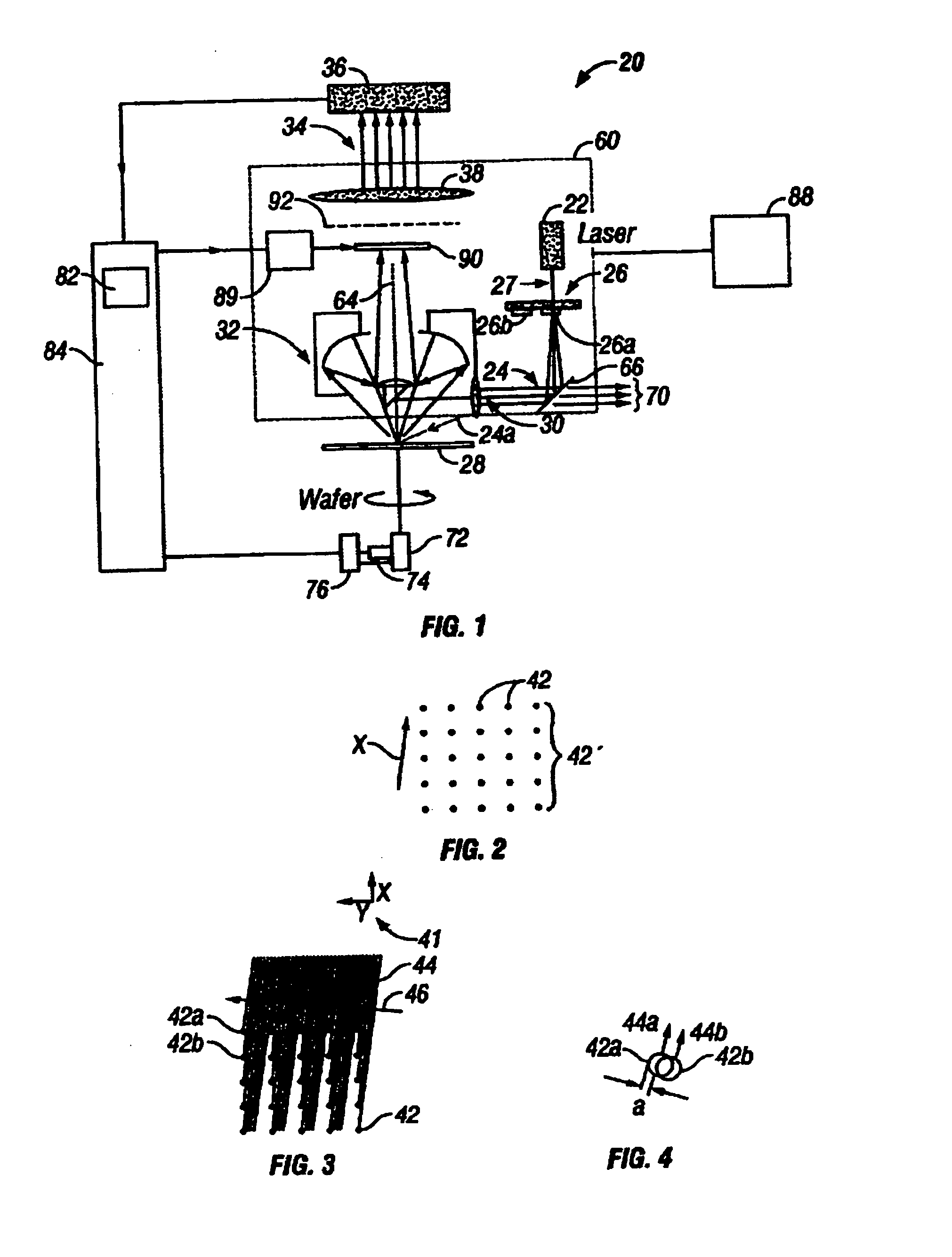 Enhanced simultaneous multi-spot inspection and imaging