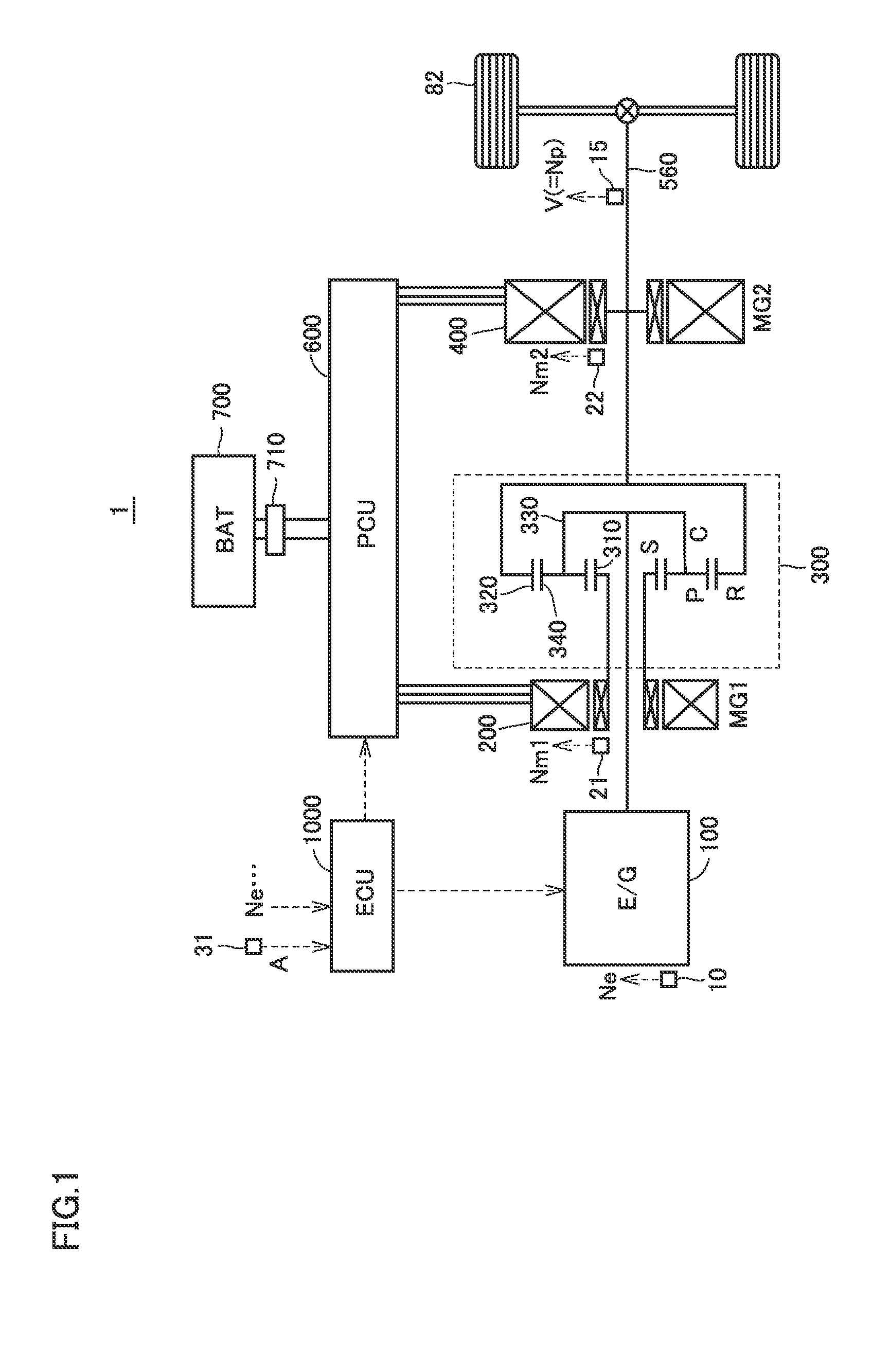 Driving device for vehicle
