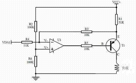 Data display instrument analog quantity output circuit