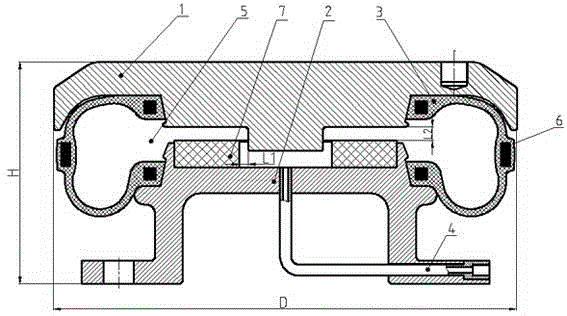 Marine airbag vibration isolator