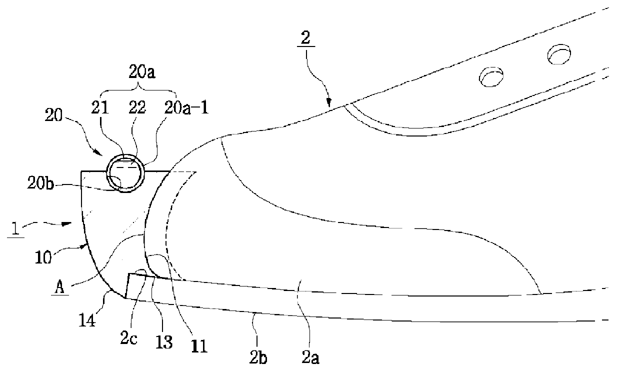 Level device for a shoe