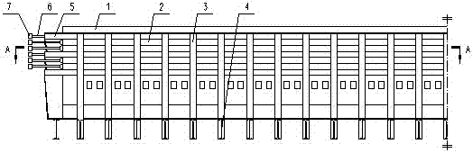 A temperature-adjusting and anti-deformation structure for aluminum electrolytic cell shell