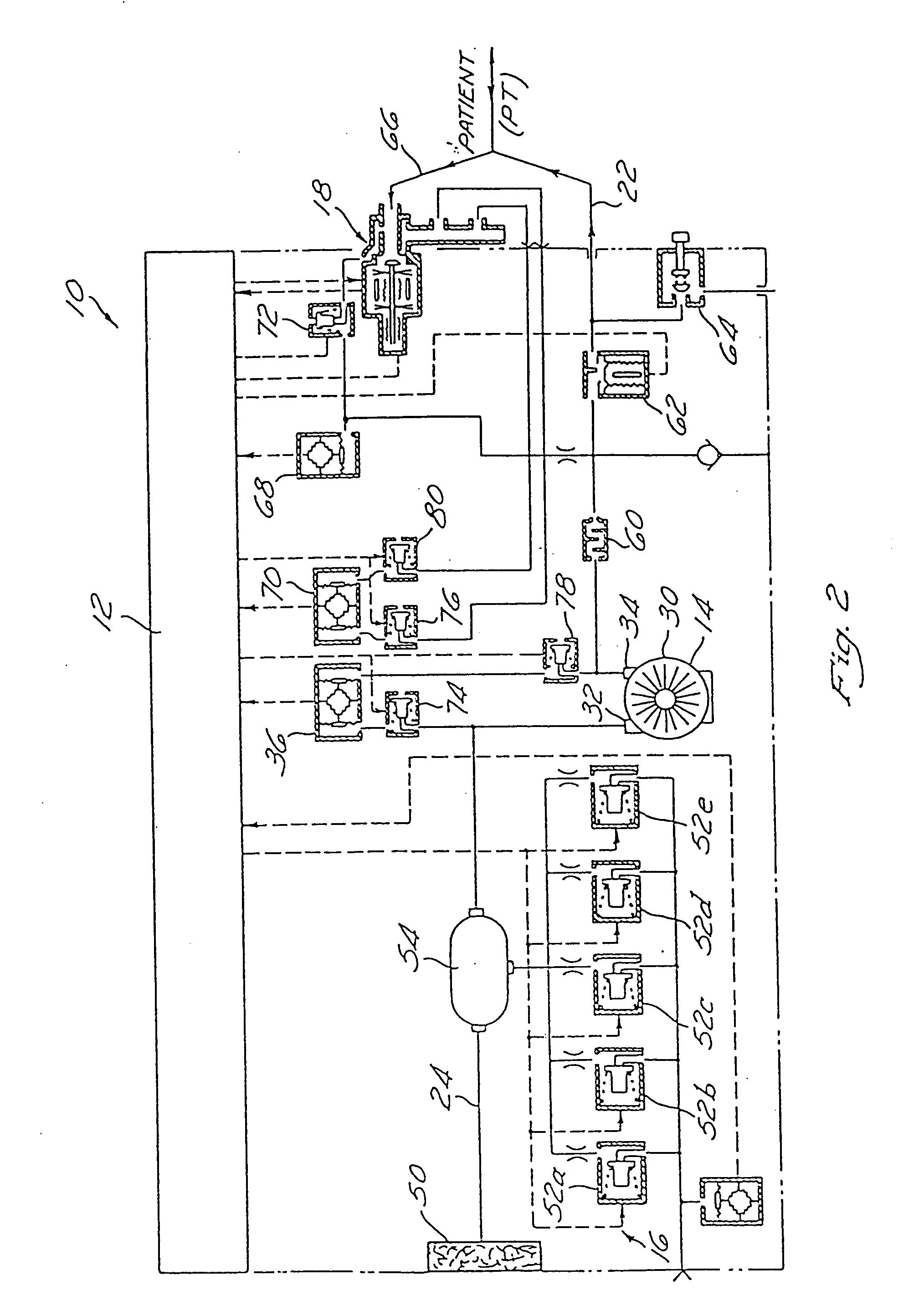 Portable drag compressor powered mechanical ventilator