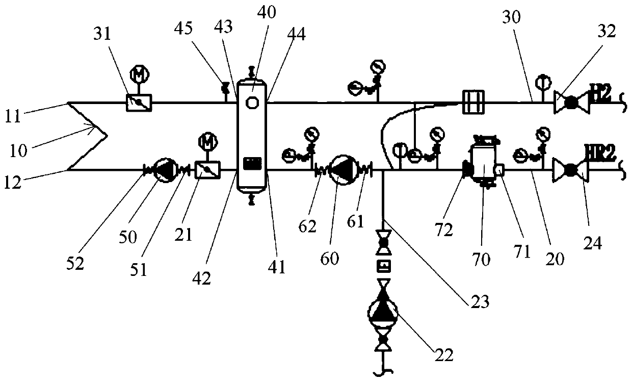 Cleaning method for energy mixing heat exchange unit with water quality detection function