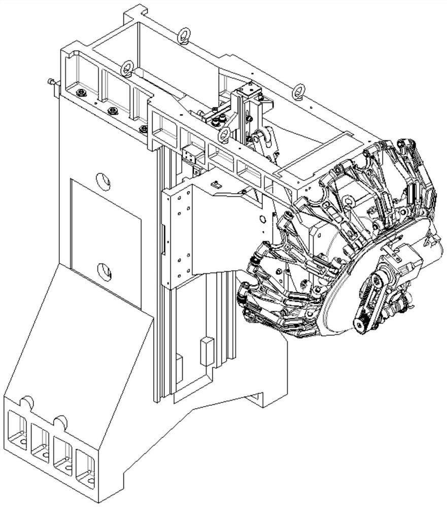 Automatic tool changing mechanism matched with drilling and tapping integrated machine