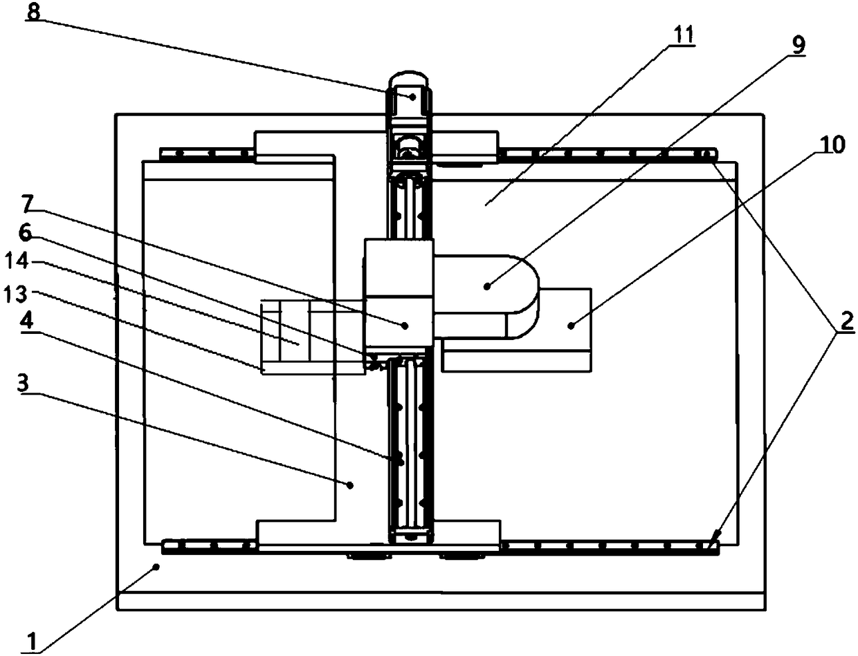 Load balancing device and flying probe testing device with balancing device