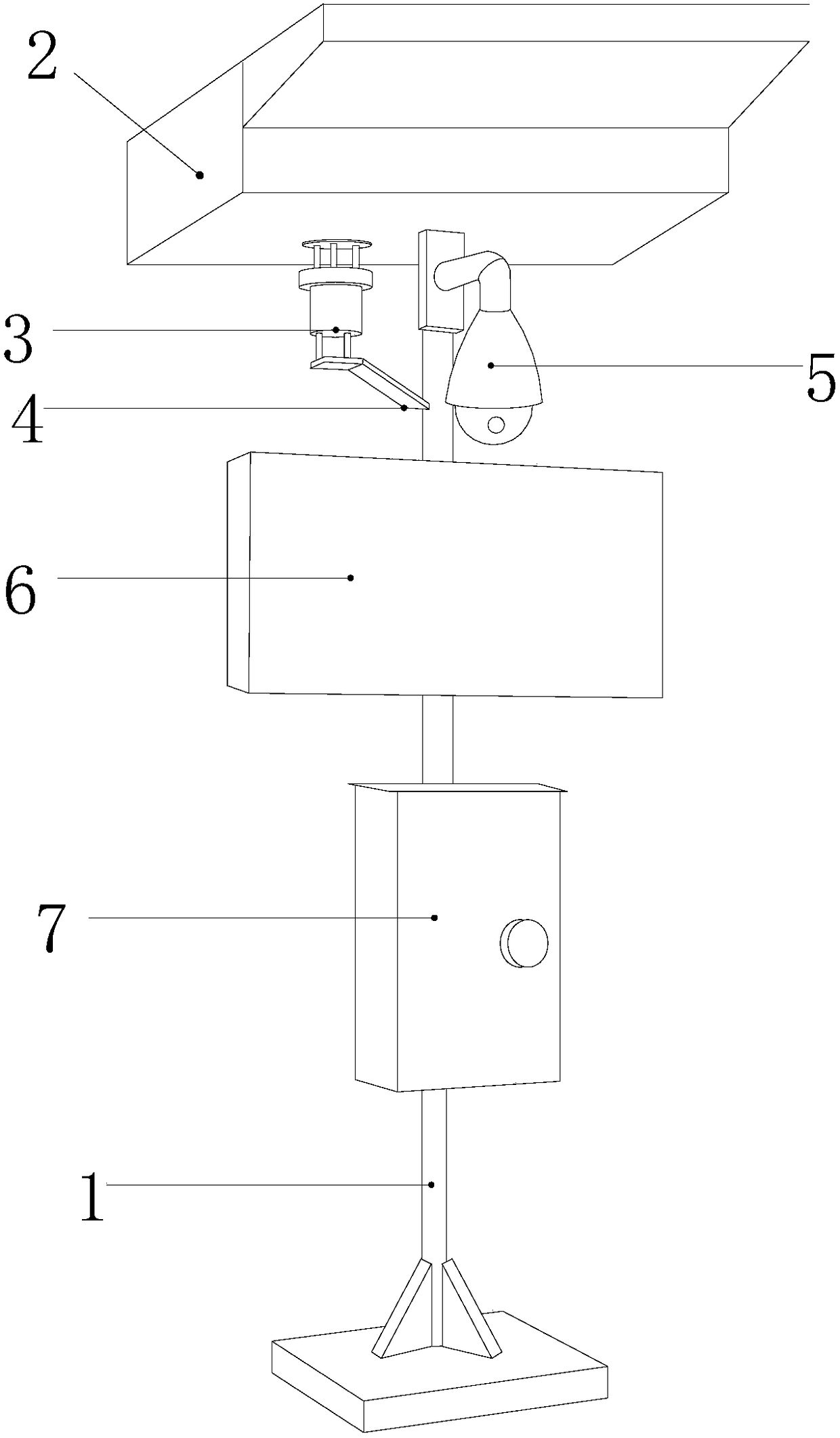 Dust-raising monitoring device for building monitoring