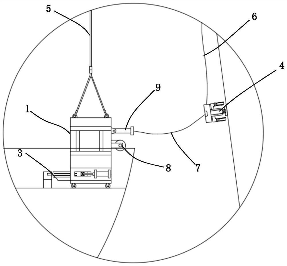 A portable auxiliary device for pilot boarding and disembarking wheel