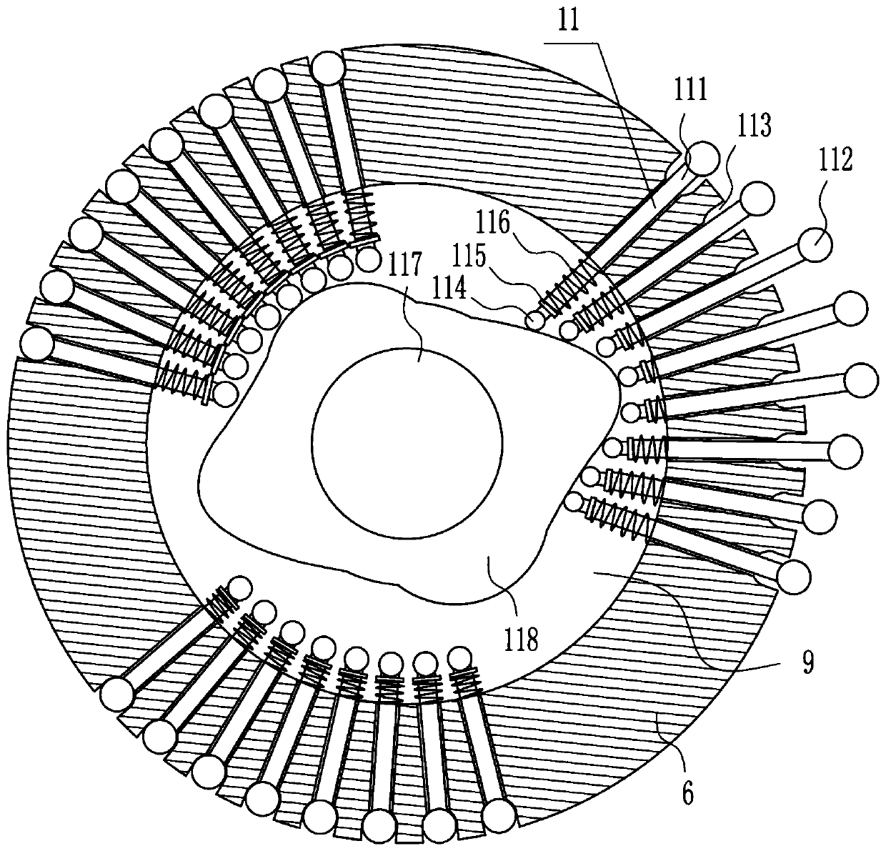 Lumbar massage device for orthopedics