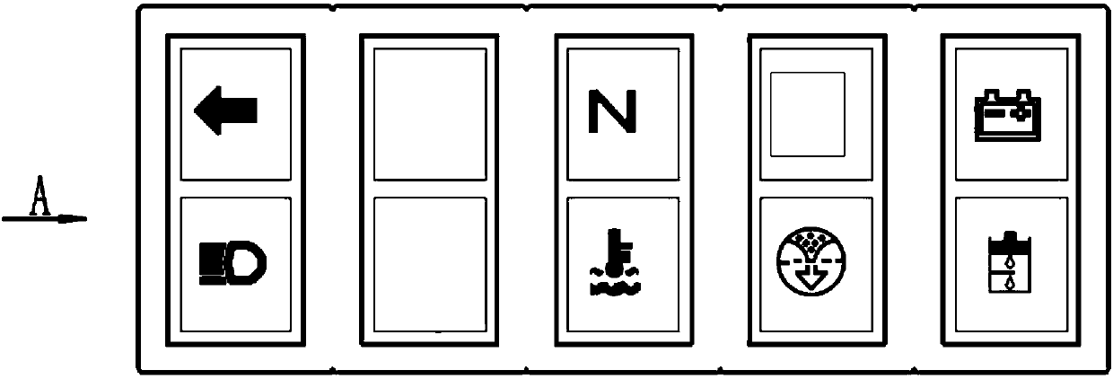 CAN bus meter indicator lamp device