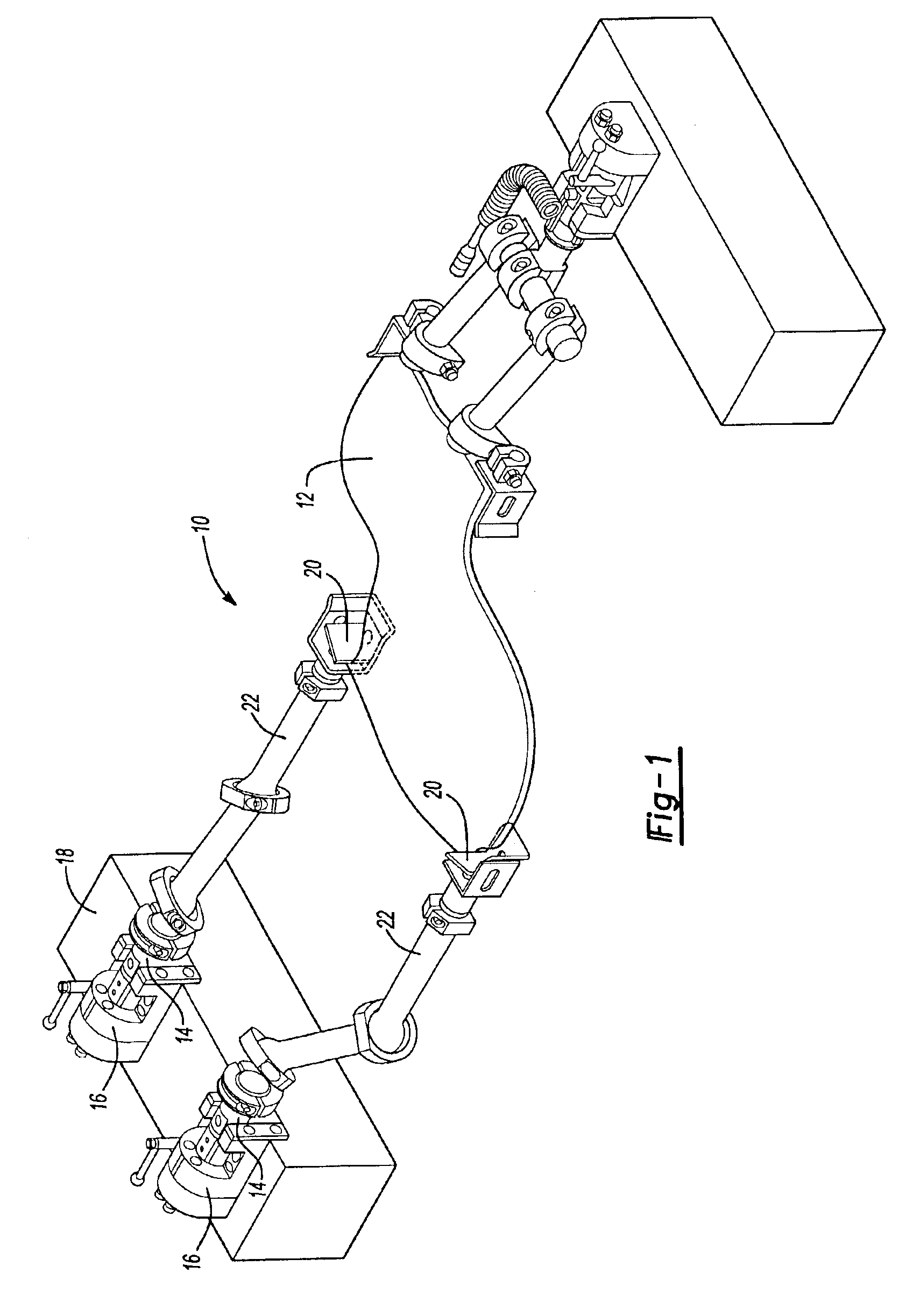 System and method for monitoring connections in a rail assembly