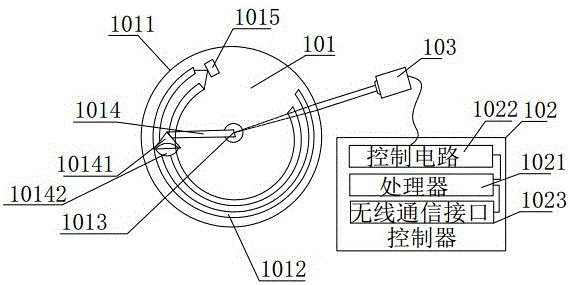 Wireless control rolling potentiometer
