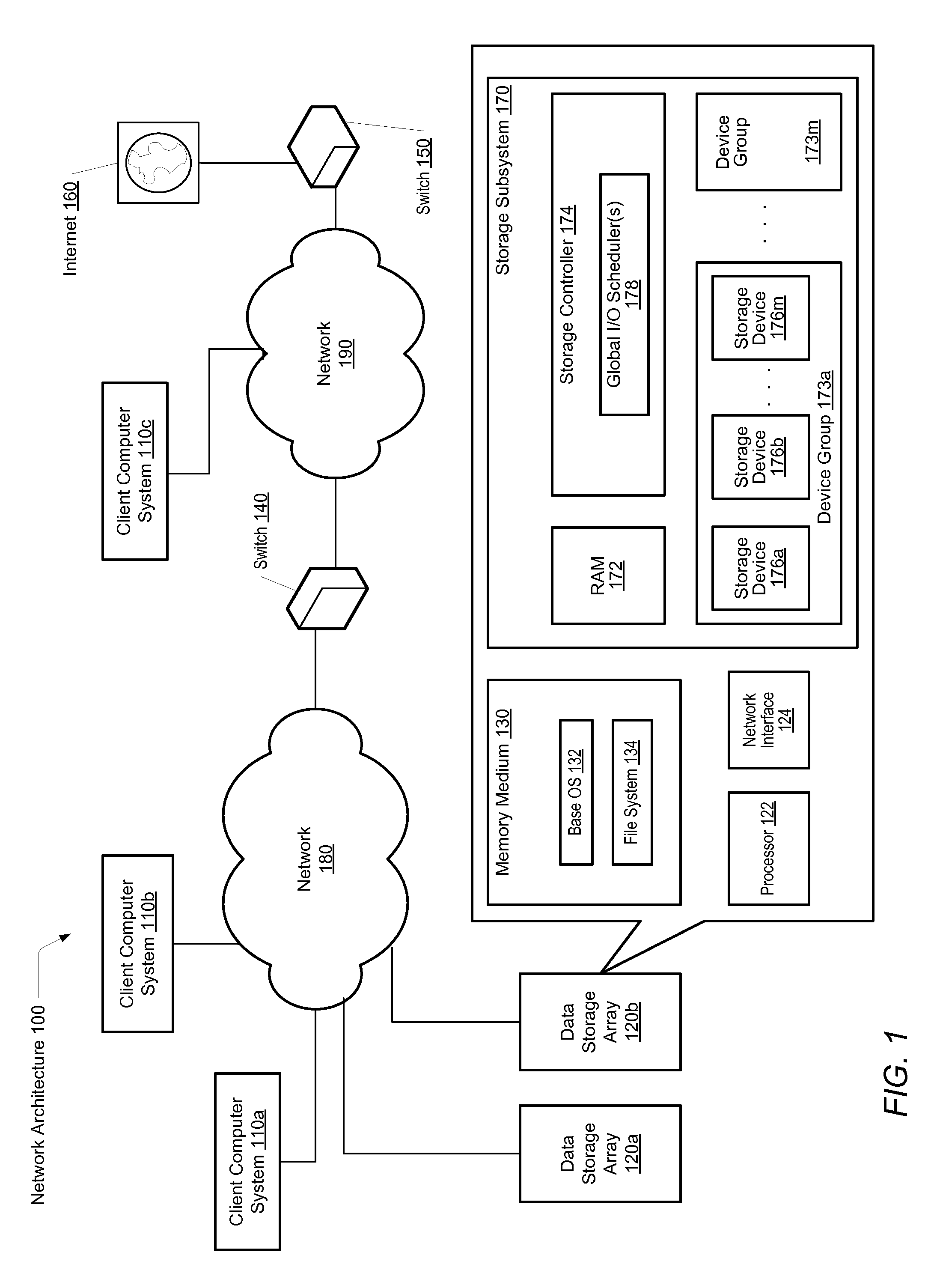 Scheduling of reconstructive I/O read operations in a storage environment