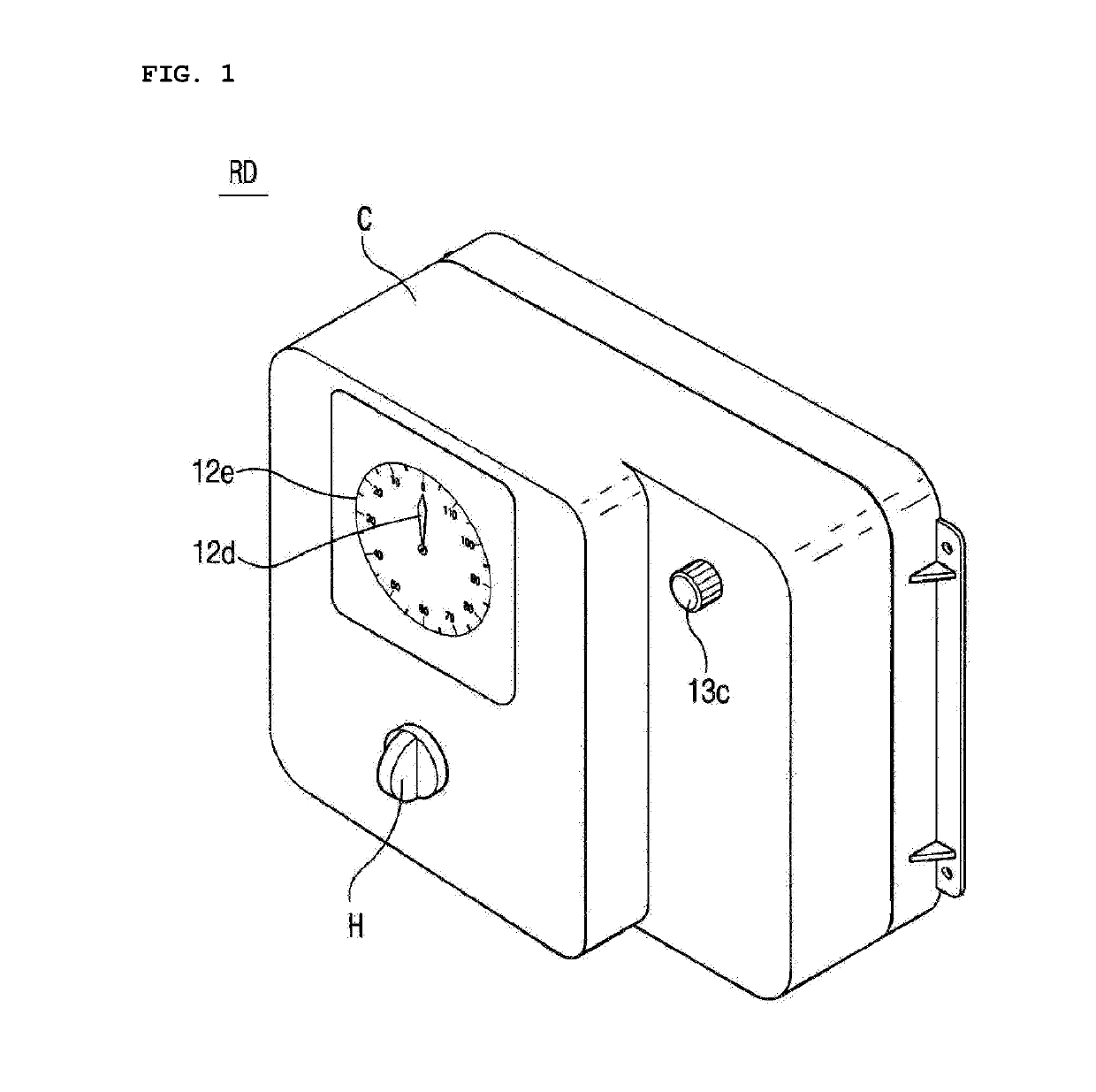 Rotational force generating device using clock spring