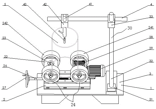 Automatic rotating welding device for pipeline