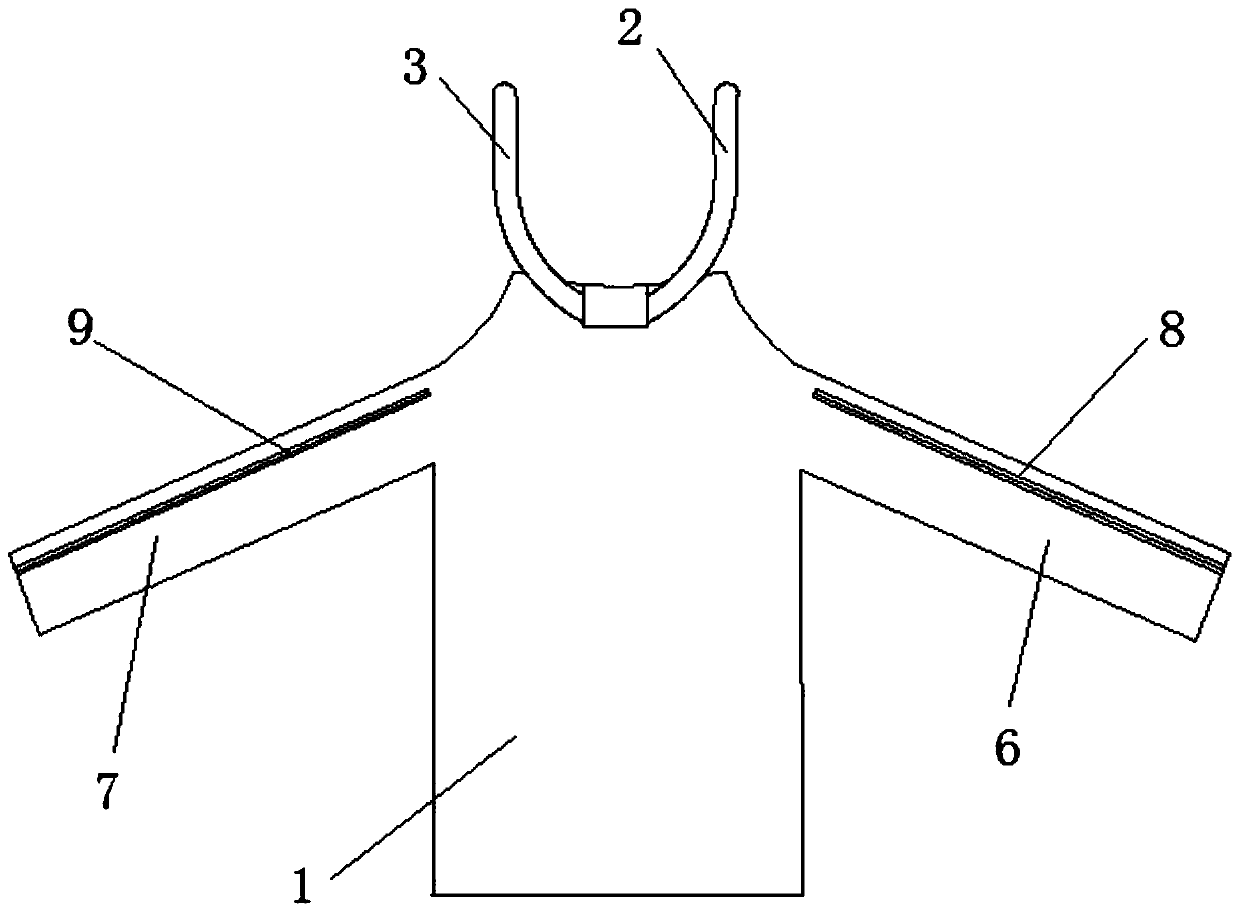 Internal arteriovenous fistula surgical gown and manufacturing method