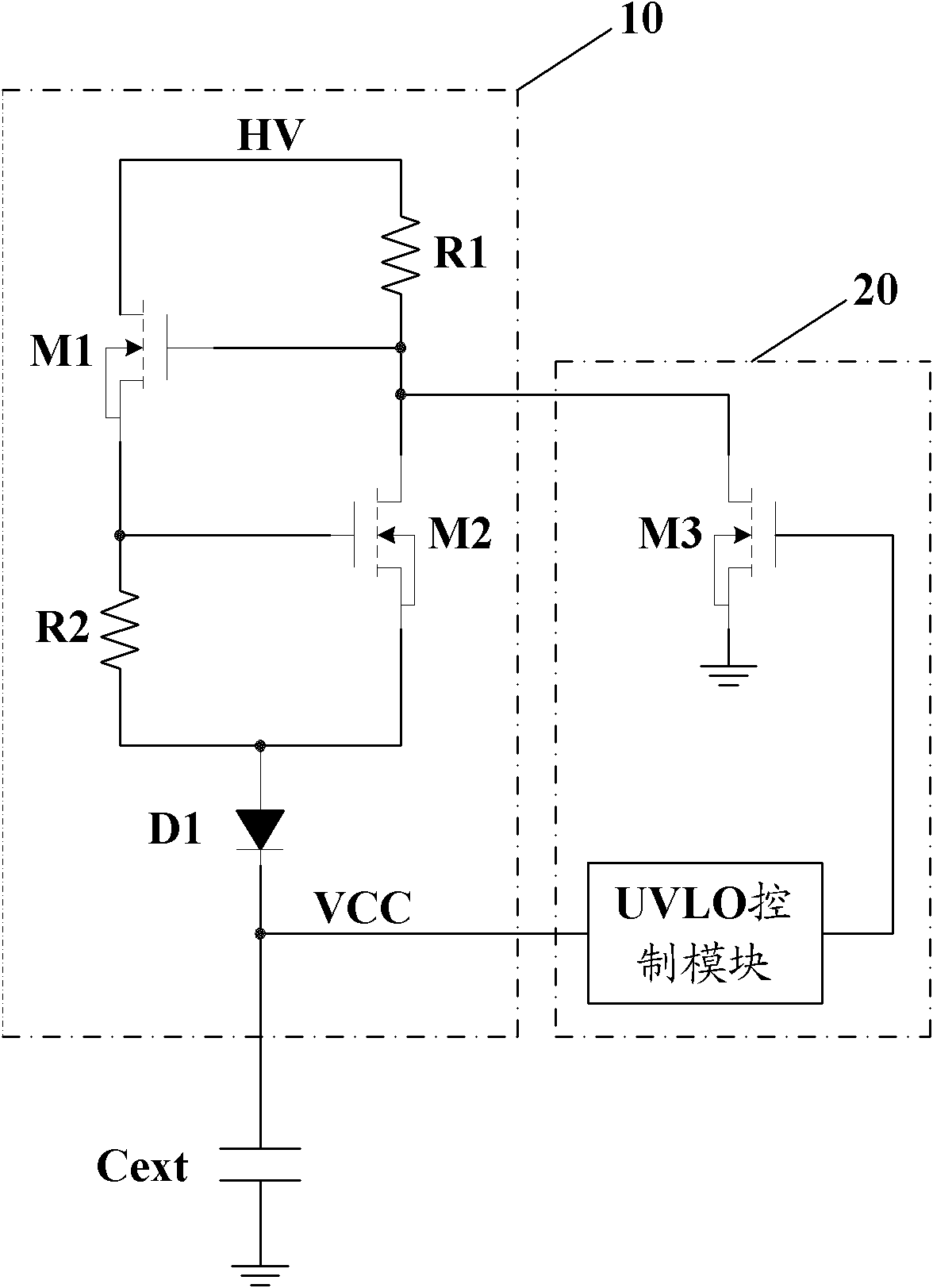 High voltage starting circuit applied to AC/DC converter