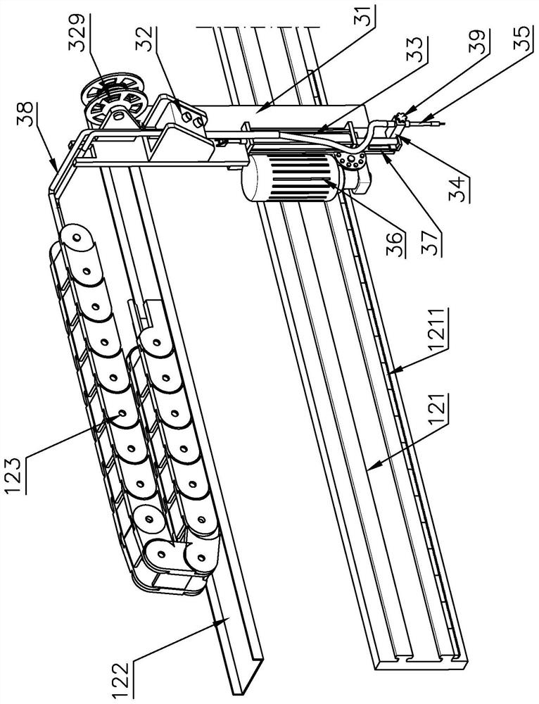 Pickling titanium plate welding device and welding process thereof