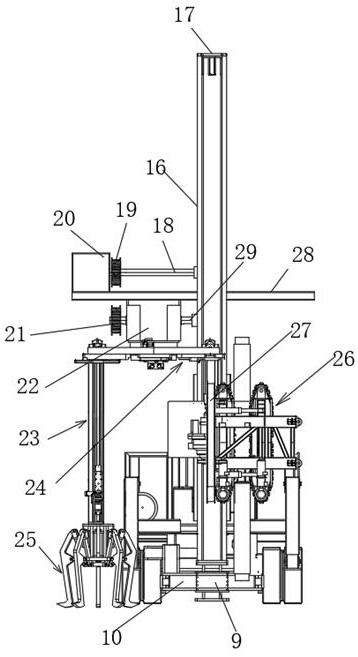 High-voltage transmission line ground wire operation device