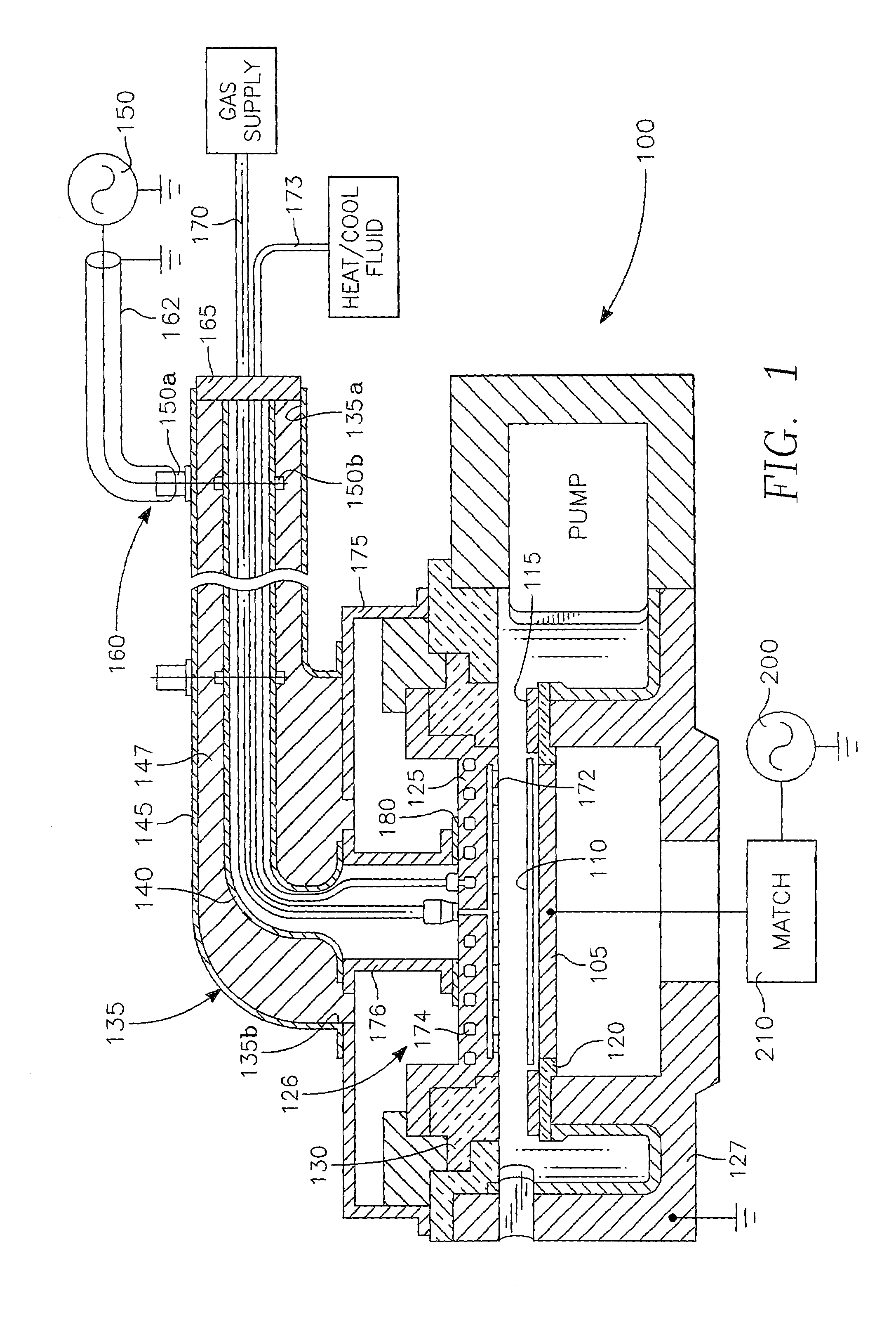 Plasma reactor with overhead RF electrode tuned to the plasma with arcing suppression