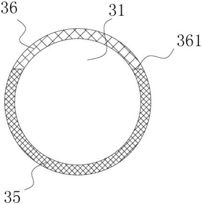 A raw material grinding and stirring device for ceramic products