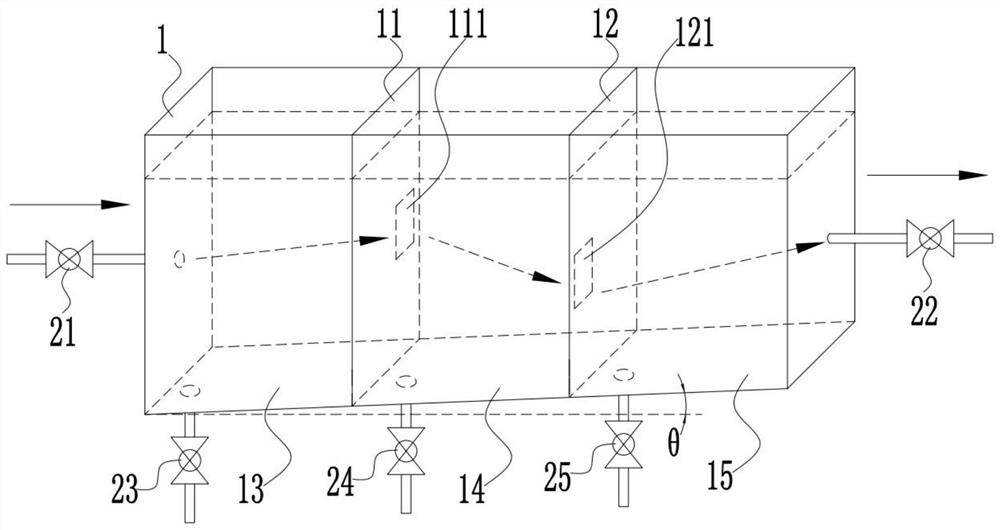 High-voltage cable crosslinking by-product filtering water tank