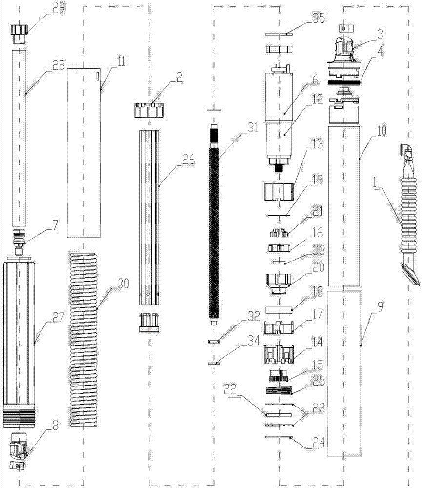 Electric opening and closing system for automobile tailgate