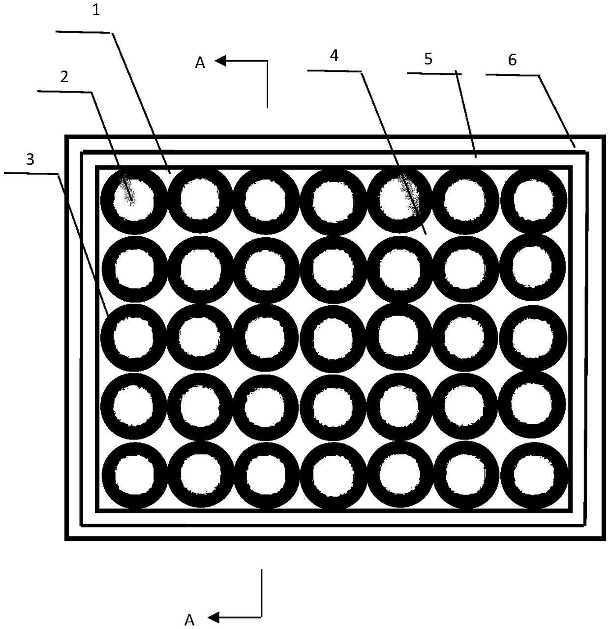 An ordered and densely arranged microcavity structure membrane vacuum glass