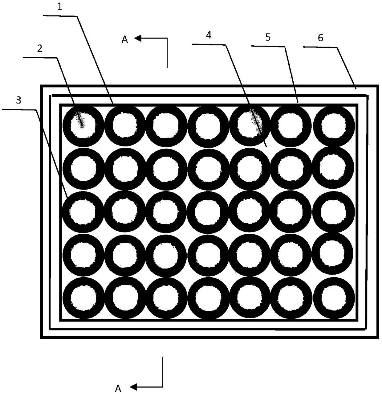 An ordered and densely arranged microcavity structure membrane vacuum glass