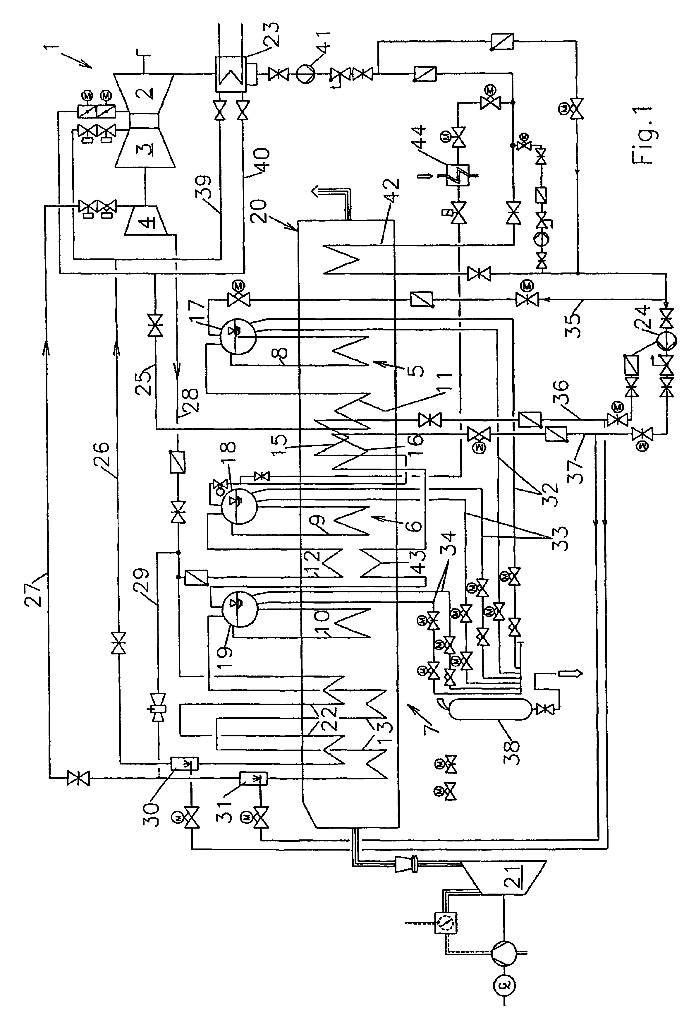 Device and method for preheating combustibles in combined gas and steam turbine installations