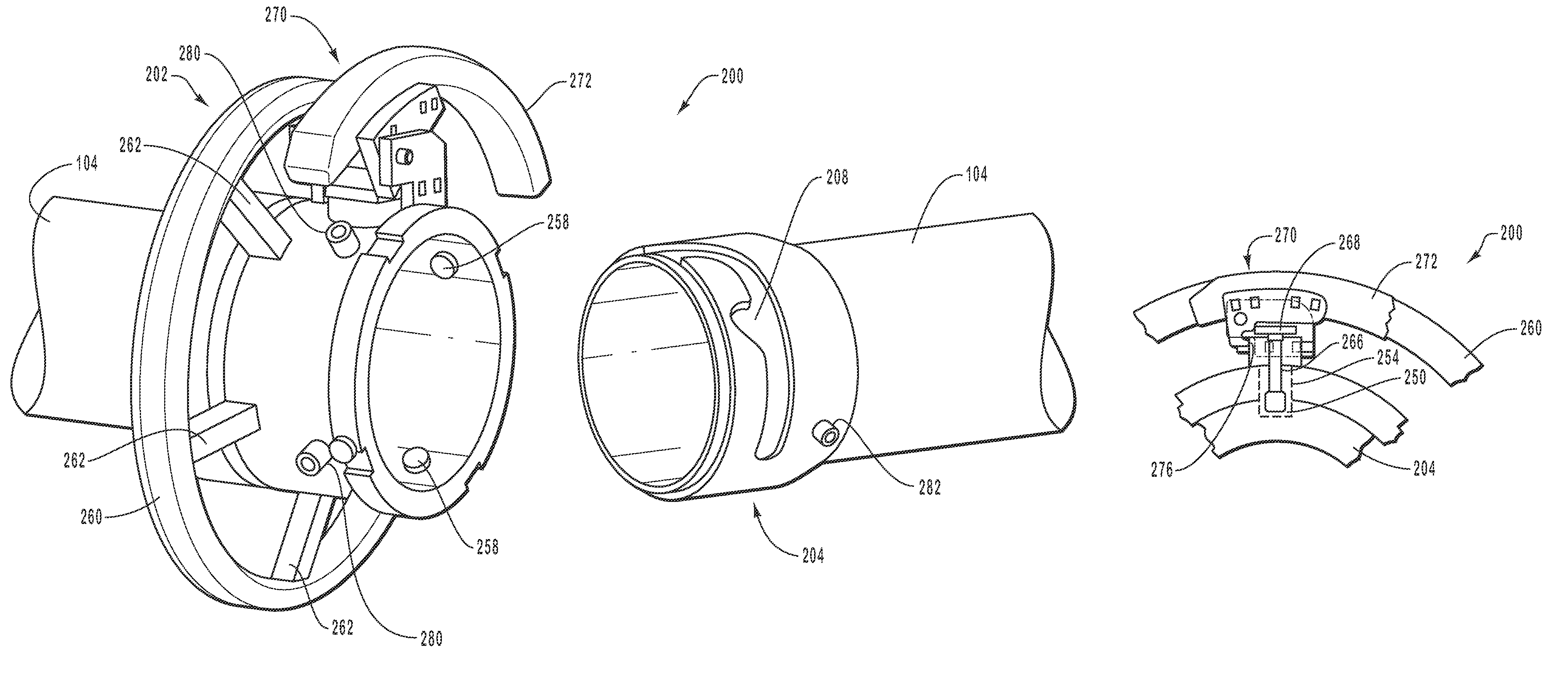 Fluid system coupling with pivoting handle actuating member