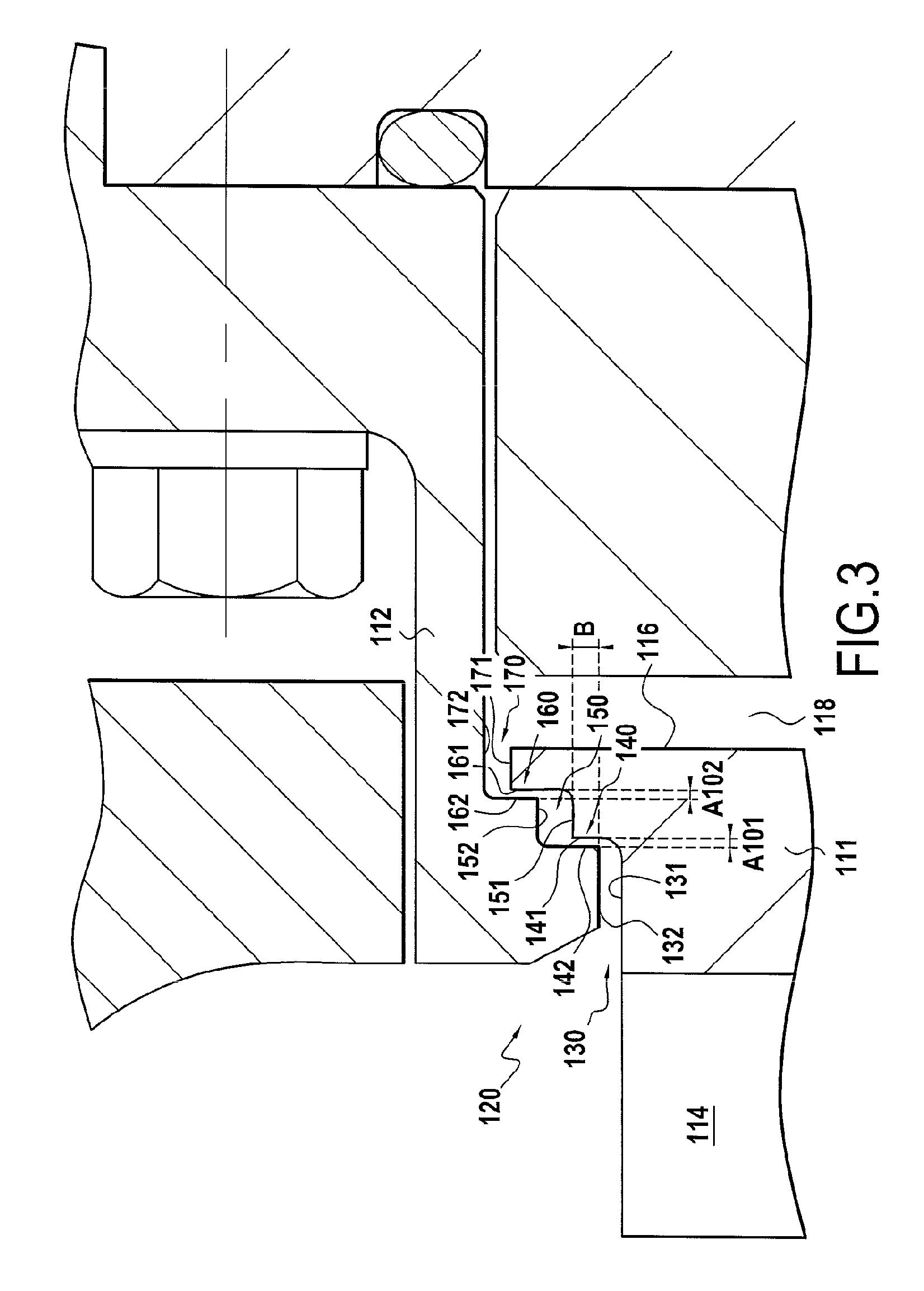 Pump having an axial balancing device