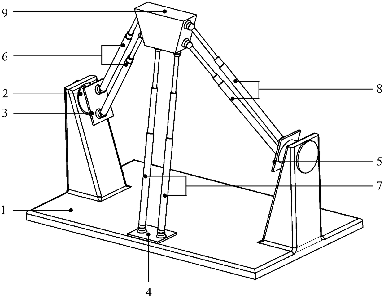 A four-degree-of-freedom parallel mechanism with additional branch chain base rotation