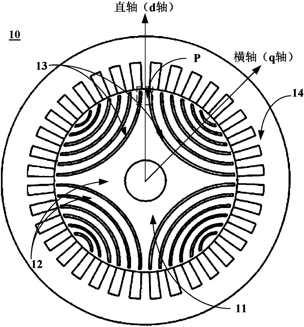 Rotor, motor comprising rotor and power device comprising motor