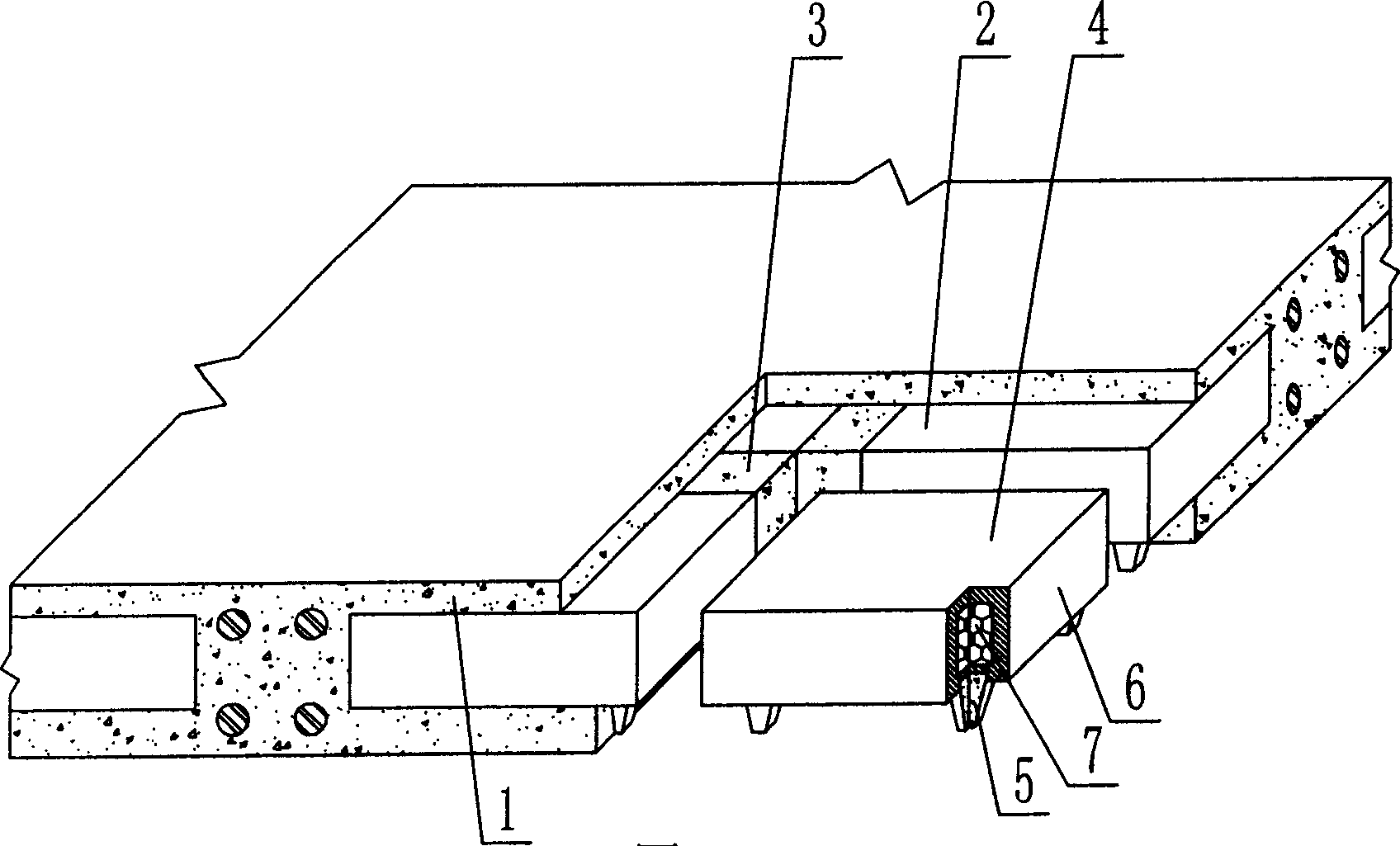 Rainforced concrete light slab