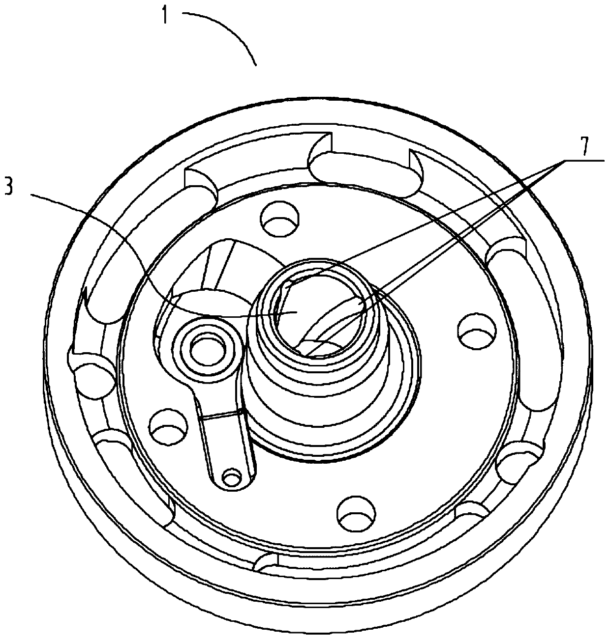 Compressor exhaust structure, compressor and air conditioner