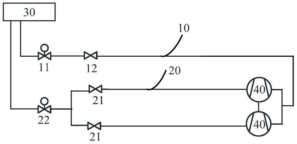 Motor cooling device, motor cooling control method and device and water chilling unit