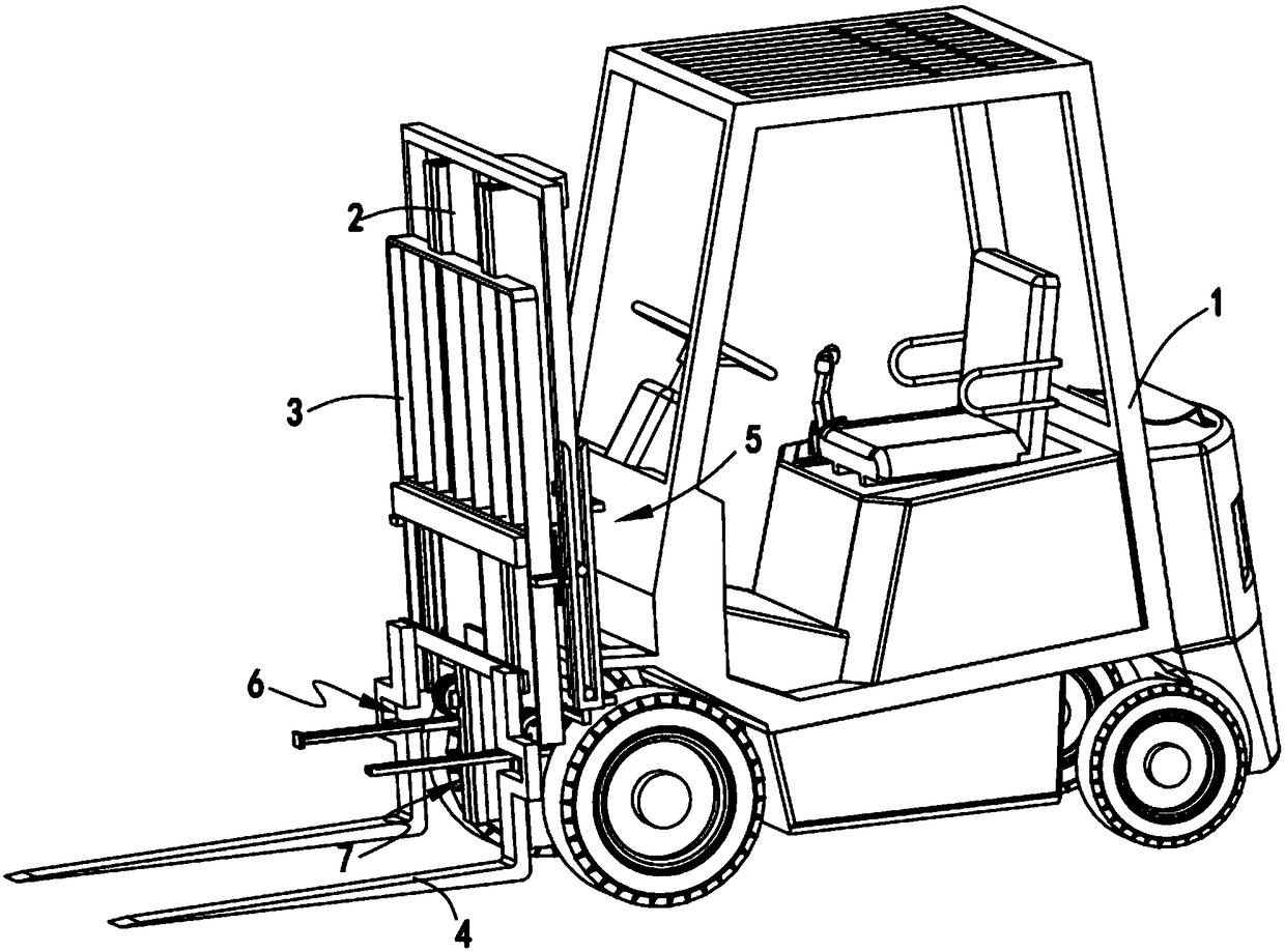 Stable cargo transporting forklift